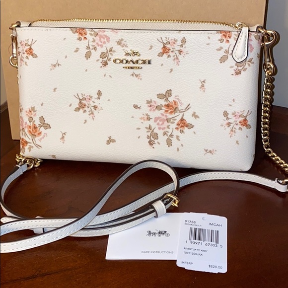 Coach Handbags - 🛑Sold🛑🎉HP🎉Floral Coach Crossbody Bag